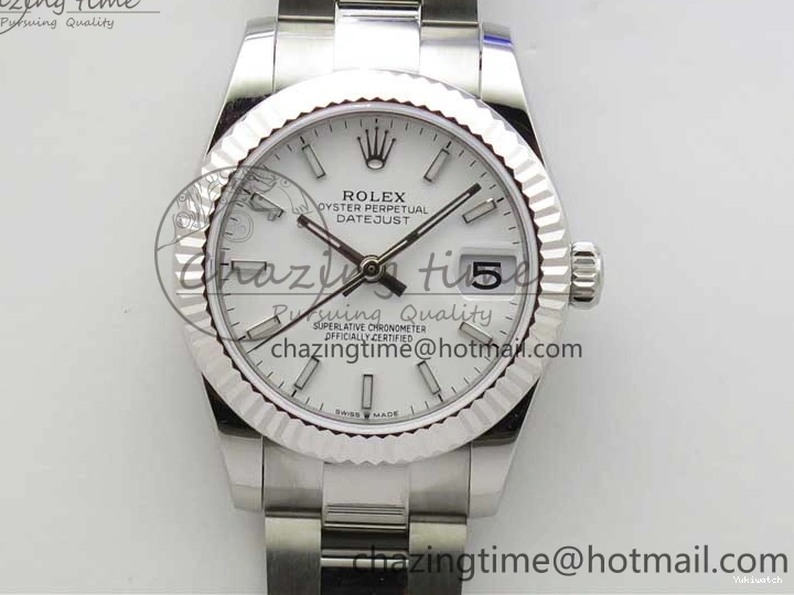 Dial Sticks Oyster White Bracelet Maker Best Edition BP 31mm Marker Datejust 278271 SS on 1227